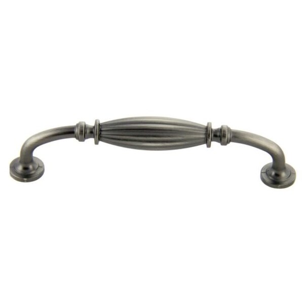 Crown 5-3/4" Deco Cabinet Pull with 5" Center to Center Satin Pewter Finish CHP86718APH - main